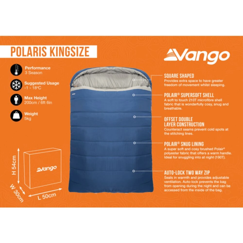 Vango Polaris King Sleeping Bag - Image 11