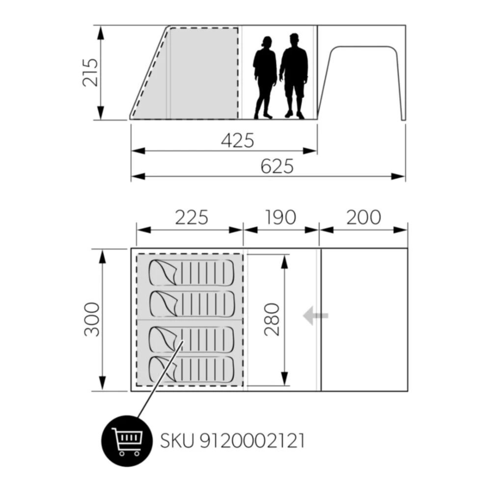 Dometic Santorini FTK 4x8 TC Tent - Image 6