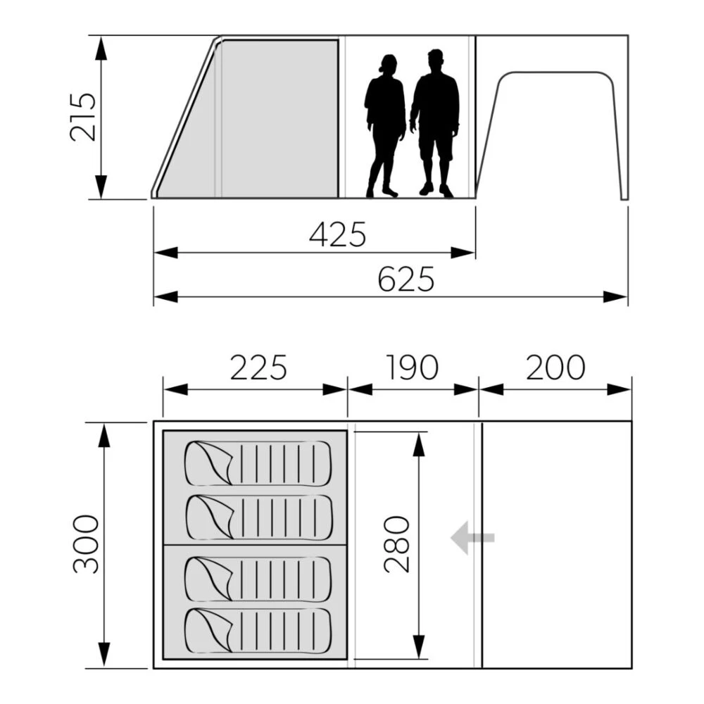 Dometic Santorini FTK 4x8 Inner Tent - Image 2