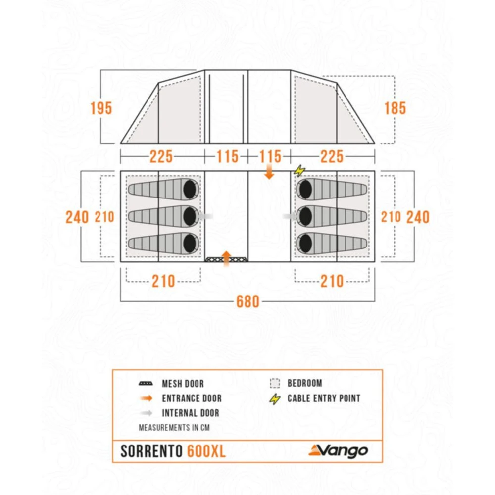 Vango Sorrento 600xl Tent (2025) - Image 4