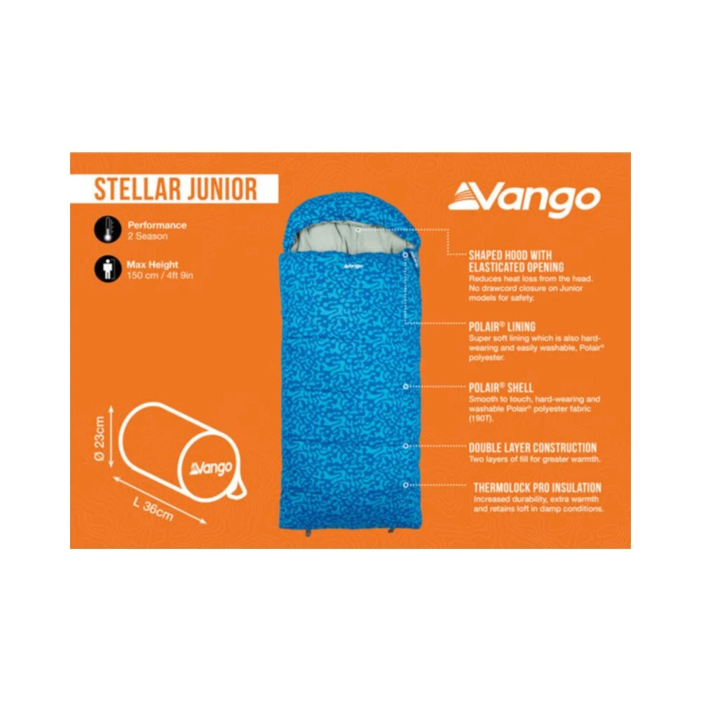 Vango Stellar Junior Sleeping Bag - Image 4