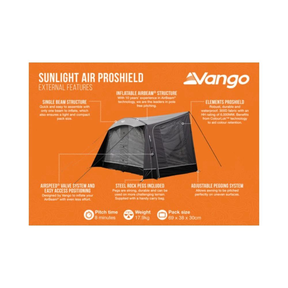 Vango Airbeam Vango Sunlight Air 380 Proshield Awning (2025) - Image 7