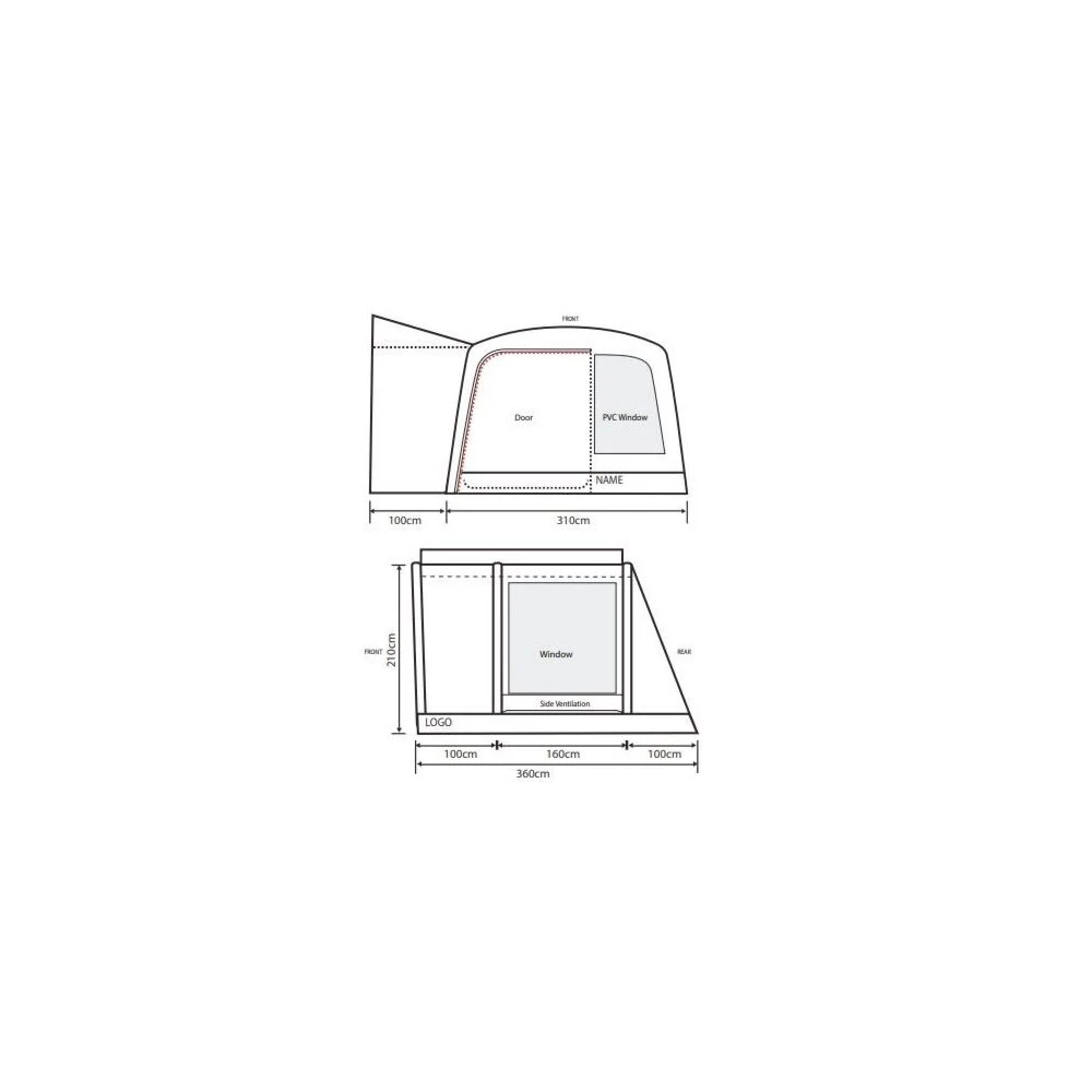 Outdoor Revolution Cayman Air T3 Lite Mid With Footprint (2025) - Image 2