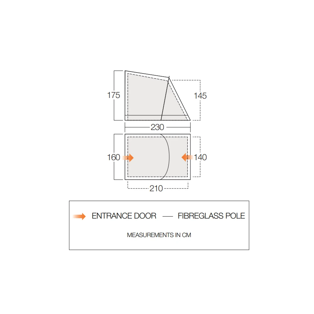 Vango Airbeam Vango Balletto Tall Annex Elements Shield - Image 3