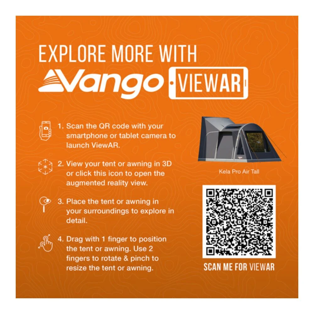 Vango Airbeam Vango Kela Pro Air Awning Tall - Image 2