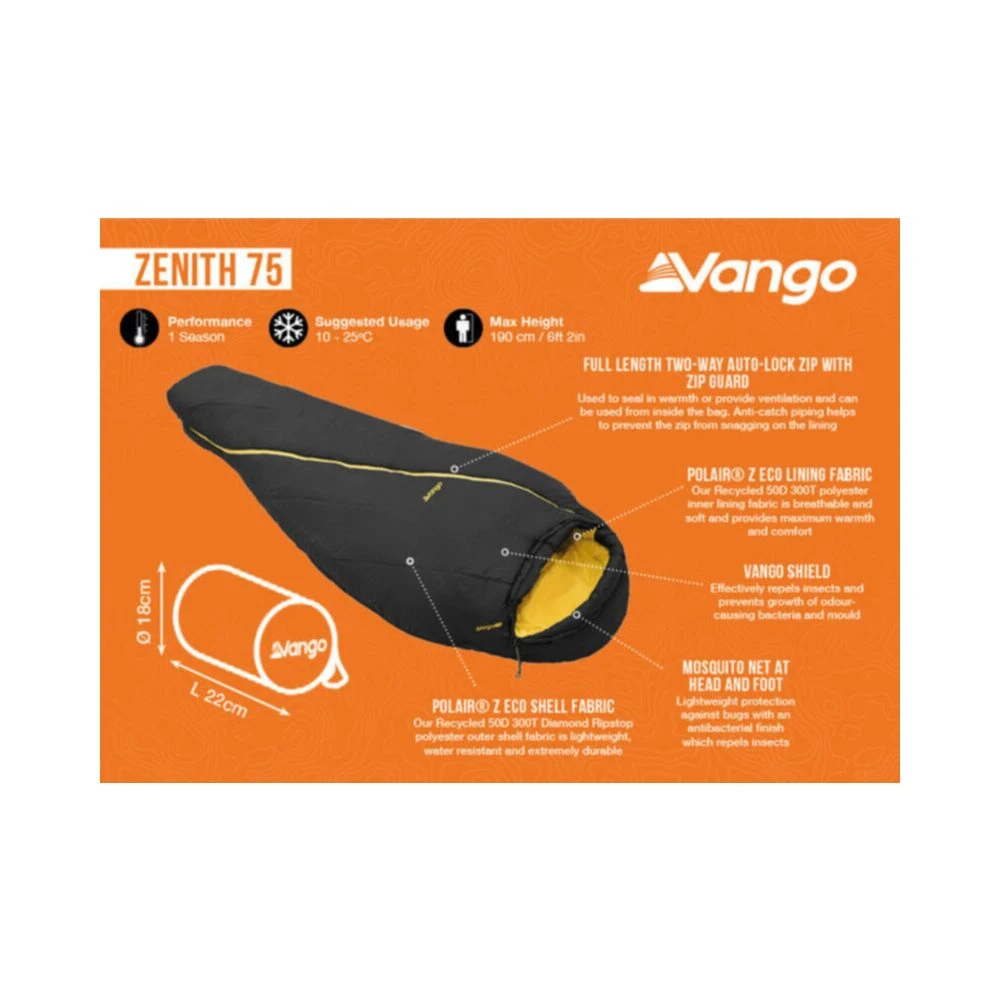 Vango Zenith 75 Sleeping Bag - Image 3